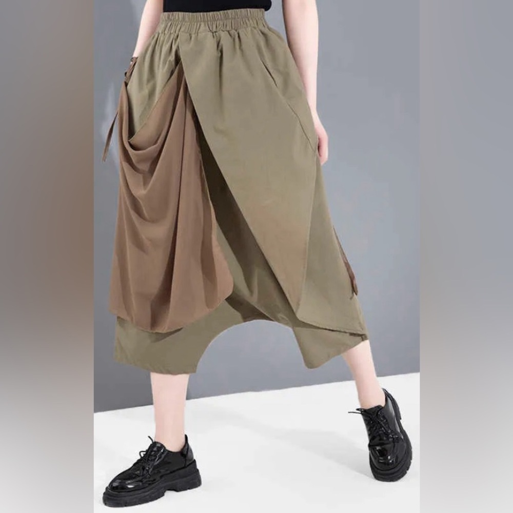 Drop Crotch Harem Pants
